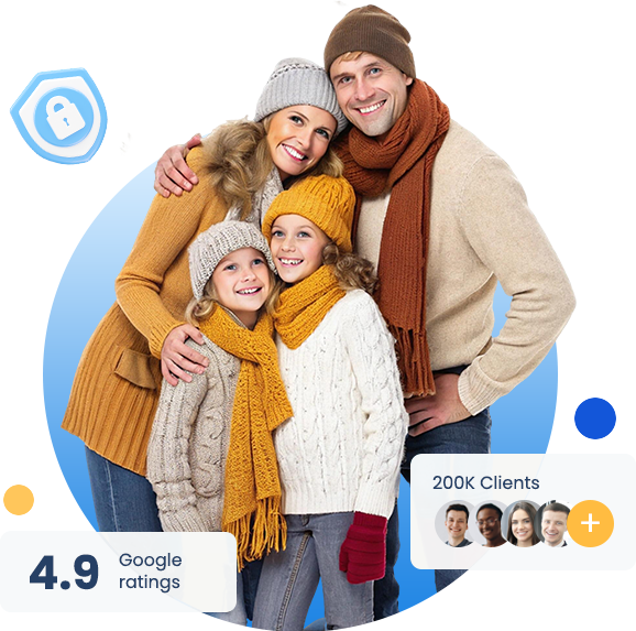 Family protected with income insurance